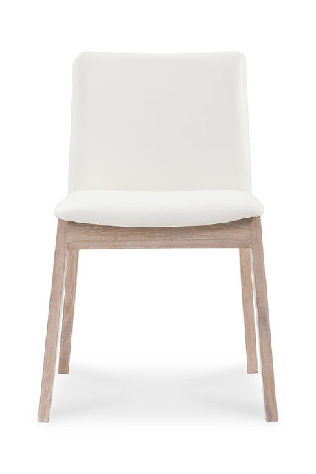 Modern European furniture - Oak Framed Padded Dining Chairs (2) - www.oroa.com