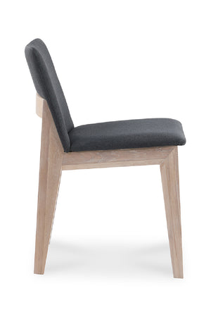 Modern European furniture - Oak Framed Padded Dining Chairs (2) - www.oroa.com