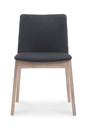 Modern European furniture - Oak Framed Padded Dining Chairs (2) - www.oroa.com