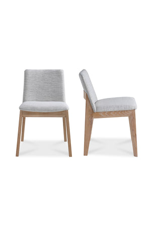 Modern European furniture - Oak Framed Padded Dining Chairs (2) - www.oroa.com