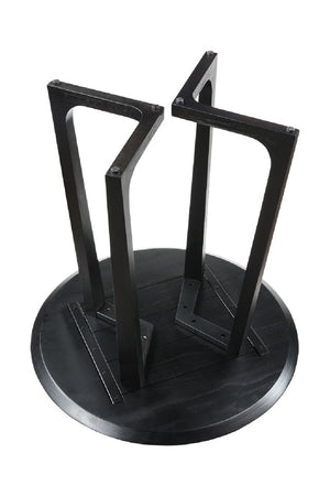 Black Solid Ash Counter Table | Novi Living Godenza