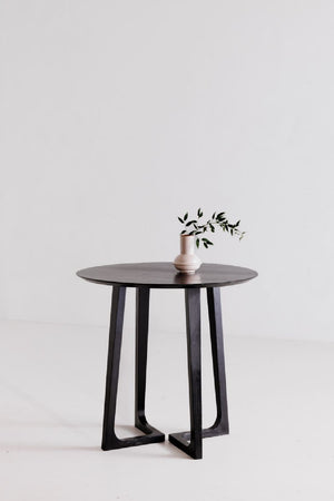 Black Solid Ash Counter Table | Novi Living Godenza
