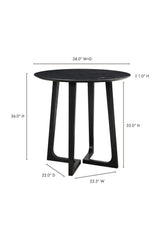 Modern European furniture - Black Solid Ash Counter Table - www.oroa.com