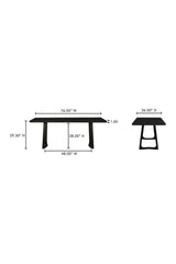 Modern European furniture - Rectangular Wooden Dining Table - www.oroa.com