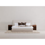 Solid Wood 1-Drawer Nightstand | Novi Living Osamu | Oroa.com