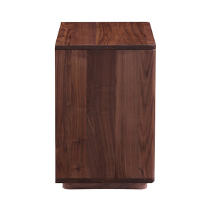 Solid Wood 1-Drawer Nightstand | Novi Living Osamu | Oroa.com