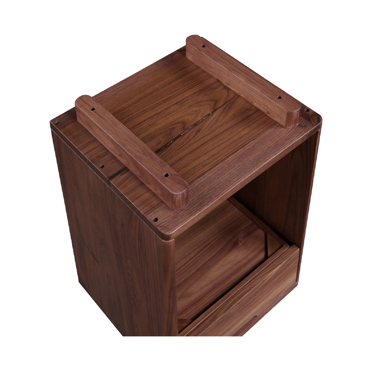 Solid Wood 1-Drawer Nightstand | Novi Living Osamu | Oroa.com
