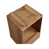 Modern European furniture - Solid Wood 1-Drawer Nightstand - www.oroa.com
