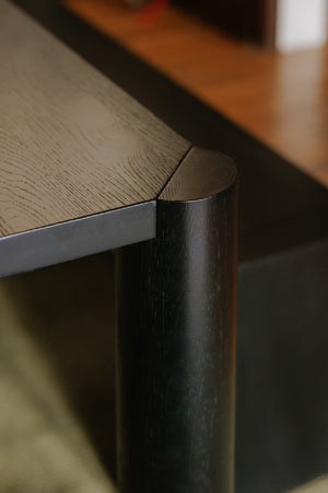 Black Oak Dining Table | Novi Living Post | Oroa.com