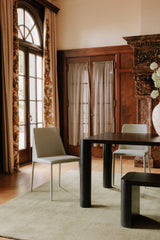 Modern European furniture - Black Oak Dining Table - www.oroa.com