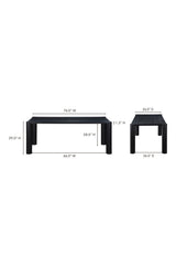 Modern European furniture - Black Oak Dining Table - www.oroa.com