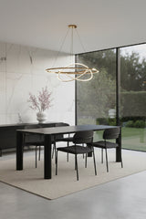Modern European furniture - Black Oak Dining Table - www.oroa.com