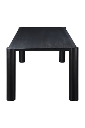 Black Oak Dining Table | Novi Living Post | Oroa.com