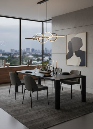 Black Oak Dining Table | Novi Living Post | Oroa.com