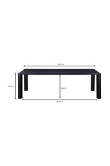 Modern European furniture - Black Oak Dining Table - www.oroa.com