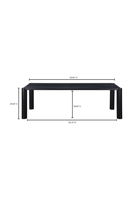 Modern European furniture - Black Oak Dining Table - www.oroa.com