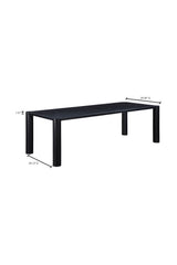 Modern European furniture - Black Oak Dining Table - www.oroa.com