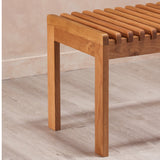 Modern European furniture - Solid Wood Slatted Bench - www.oroa.com