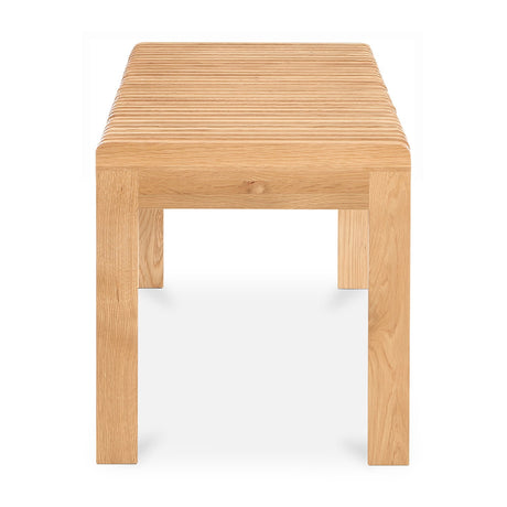 Modern European furniture - Solid Wood Slatted Bench - www.oroa.com