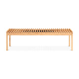 Modern European furniture - Solid Wood Slatted Bench - www.oroa.com