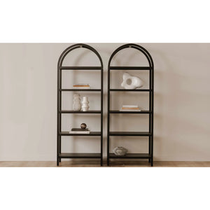 Solid Oak Arched Bookcase | Novi Living Eero