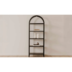 Solid Oak Arched Bookcase | Novi Living Eero