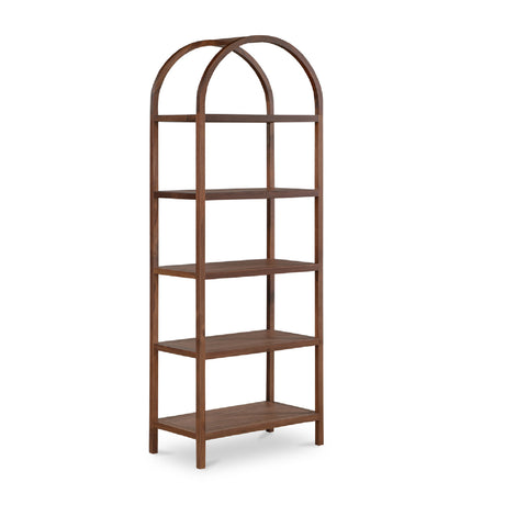 Modern European furniture - Solid Walnut Arched Bookcase - www.oroa.com