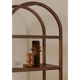 Modern European furniture - Solid Walnut Arched Bookcase - www.oroa.com