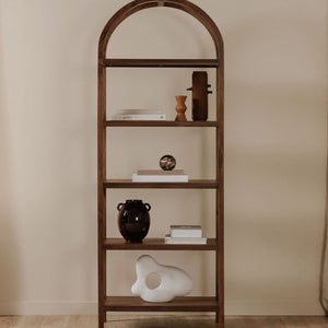   Modern European furniture - Solid Walnut Arched Bookcase - www.oroa.com | Oroa.com