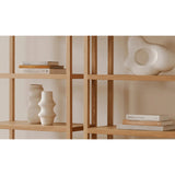 Modern European furniture - Solid Oak Arched Bookcase - www.oroa.com