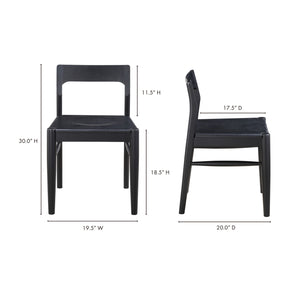 Modern European furniture - Solid Wood Open-Back Dining Chair - www.oroa.com