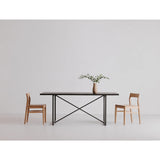 Modern European furniture - Solid Wood Open-Back Dining Chair - www.oroa.com