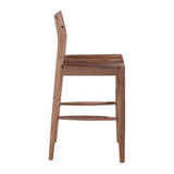 Modern European furniture - Solid Wood Open-Back Counter Stool - www.oroa.com
