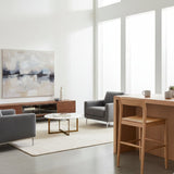Modern European furniture - Solid Wood Open-Back Counter Stool - www.oroa.com