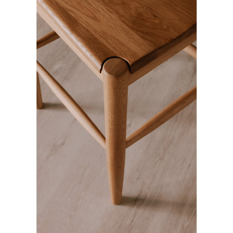 Modern European furniture - Solid Wood Open-Back Counter Stool - www.oroa.com