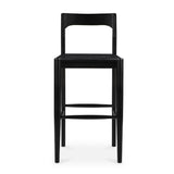 Modern European furniture - Solid Wood Open-Back Bar Stool - www.oroa.com