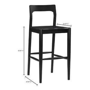  Modern European furniture - Solid Wood Open-Back Bar Stool - www.oroa.com | Oroa.com
