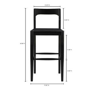   Modern European furniture - Solid Wood Open-Back Bar Stool - www.oroa.com | Oroa.com