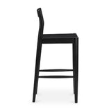 Modern European furniture - Solid Wood Open-Back Bar Stool - www.oroa.com