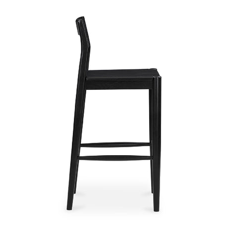 Modern European furniture - Solid Wood Open-Back Bar Stool - www.oroa.com