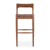 Modern European furniture - Solid Wood Open-Back Bar Stool - www.oroa.com