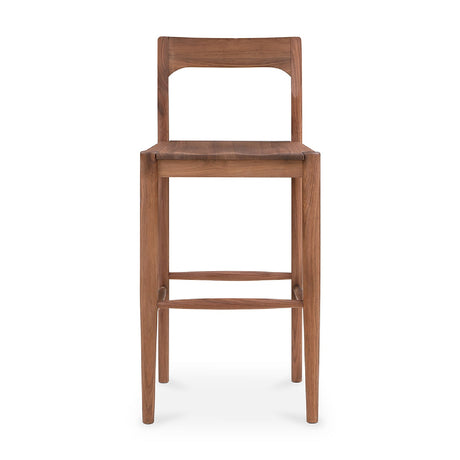 Modern European furniture - Solid Wood Open-Back Bar Stool - www.oroa.com