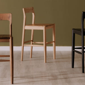   Modern European furniture - Solid Wood Open-Back Bar Stool - www.oroa.com | Oroa.com