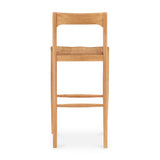 Modern European furniture - Solid Wood Open-Back Bar Stool - www.oroa.com