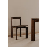 Modern European furniture - Brown Wooden Dining Chairs (2) - www.oroa.com
