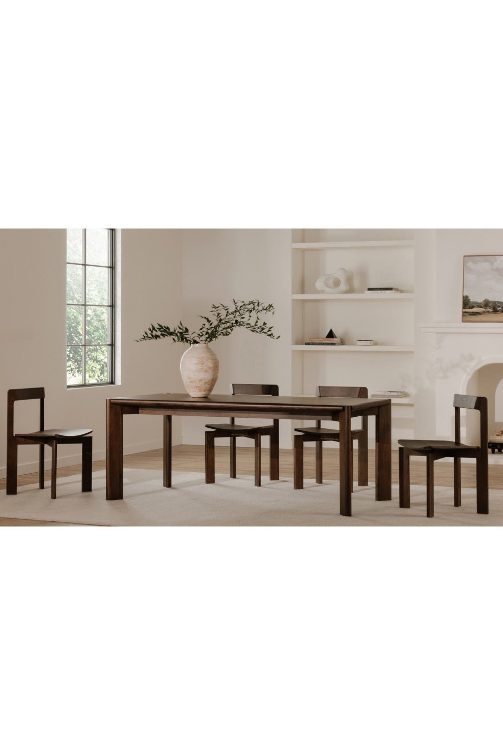 Walnut-Stained Ash Dining Table L | Novi Living Daifuku