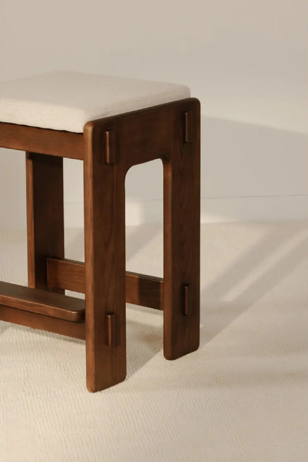 Modern European furniture - Wooden Padded Seat Counter Stool - www.oroa.com