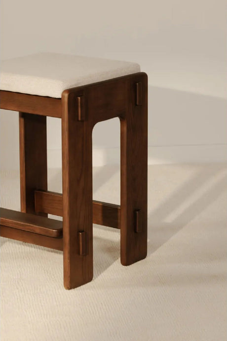 Modern European furniture - Wooden Padded Seat Counter Stool - www.oroa.com