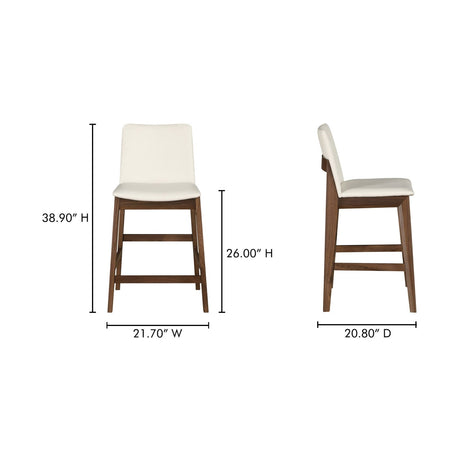 Modern European furniture - Vegan Leather Counter Stool - www.oroa.com