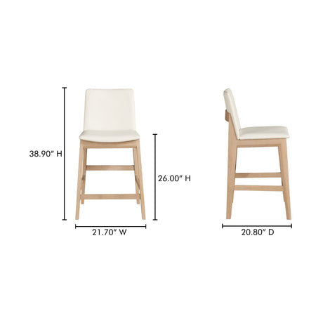 Modern European furniture - Vegan Leather Counter Stool - www.oroa.com